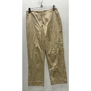 Vintage GAP Factory Store Women's Beige Pants Size 2- 97% Cotton 3% Spandex